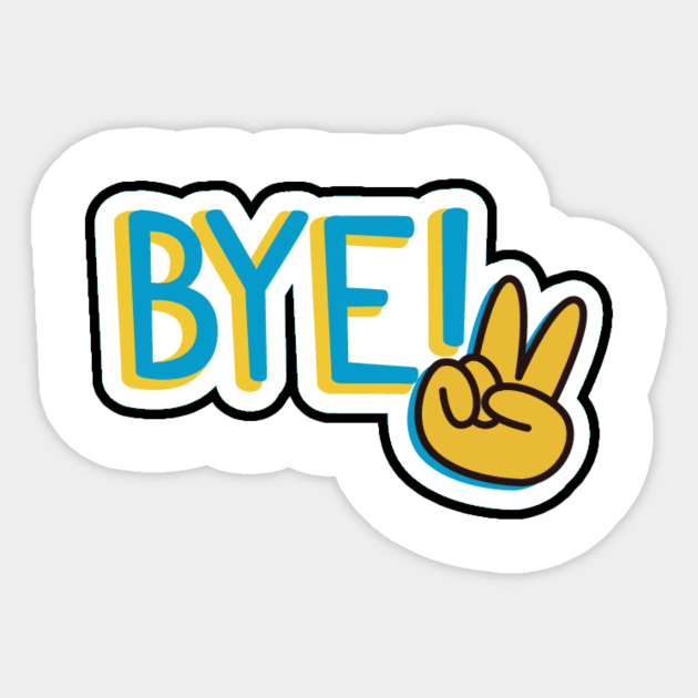 Bye Sticker by Horisondesignz